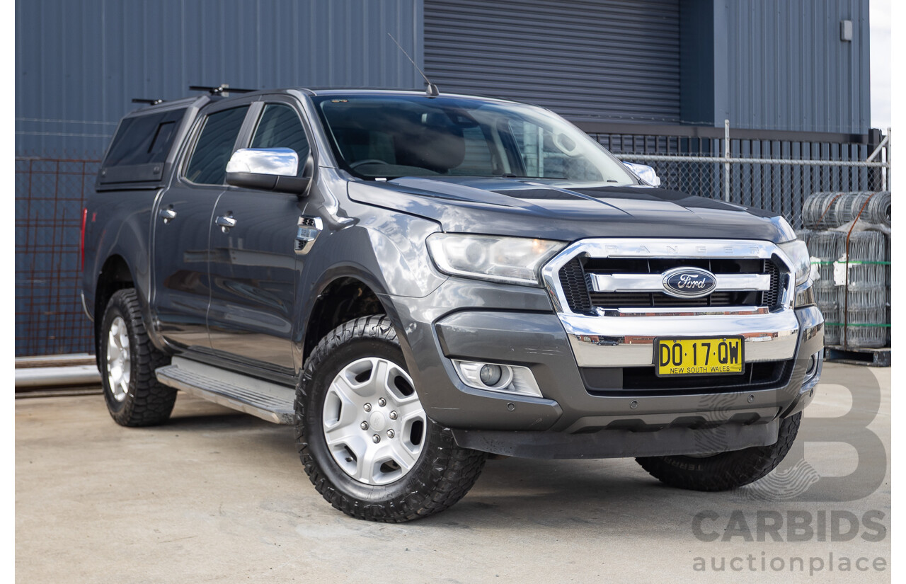 02/2018 Ford Ranger XLT 3.2 (4x4) PX MKII MY18 Dual Cab Pick Up Grey Turbo Diesel 3.2L