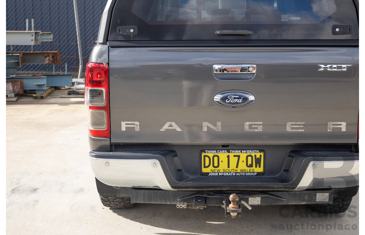 02/2018 Ford Ranger XLT 3.2 (4x4) PX MKII MY18 Dual Cab Pick Up Grey Turbo Diesel 3.2L