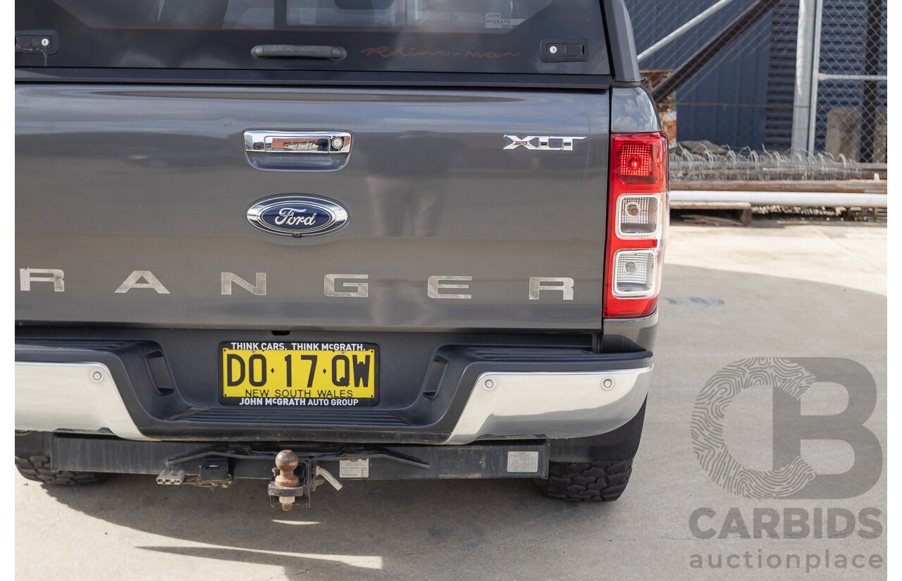 02/2018 Ford Ranger XLT 3.2 (4x4) PX MKII MY18 Dual Cab Pick Up Grey Turbo Diesel 3.2L