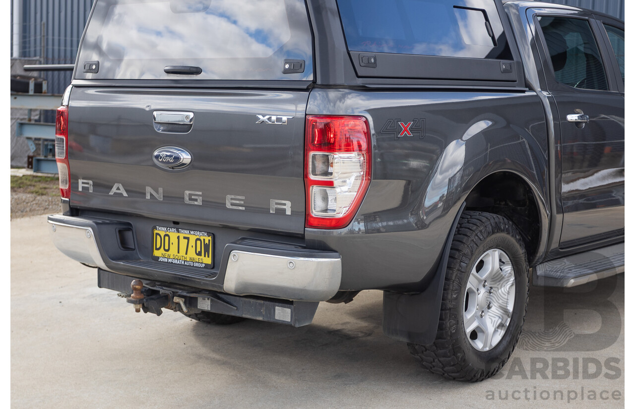 02/2018 Ford Ranger XLT 3.2 (4x4) PX MKII MY18 Dual Cab Pick Up Grey Turbo Diesel 3.2L