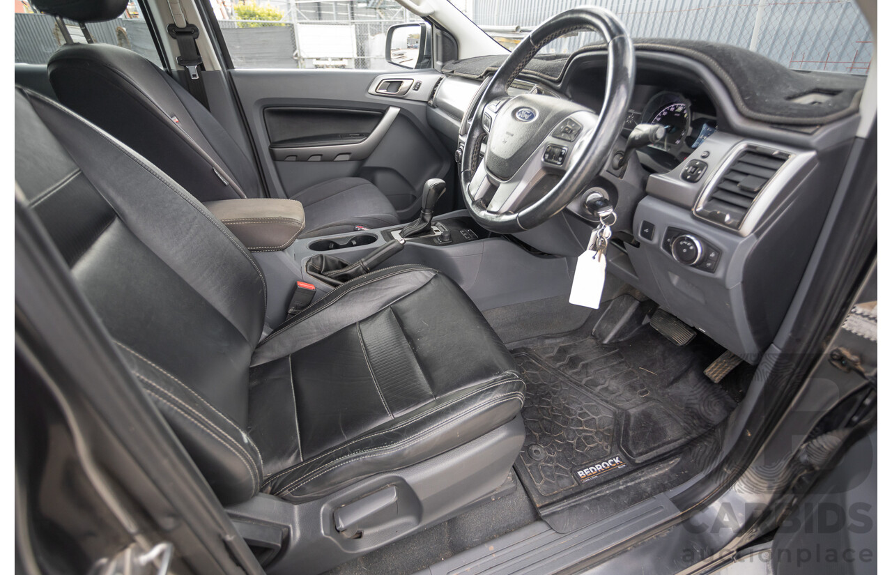 02/2018 Ford Ranger XLT 3.2 (4x4) PX MKII MY18 Dual Cab Pick Up Grey Turbo Diesel 3.2L