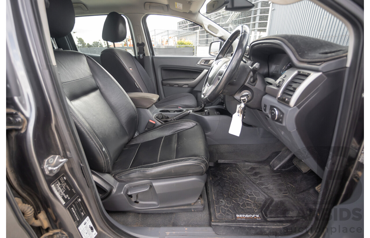 02/2018 Ford Ranger XLT 3.2 (4x4) PX MKII MY18 Dual Cab Pick Up Grey Turbo Diesel 3.2L