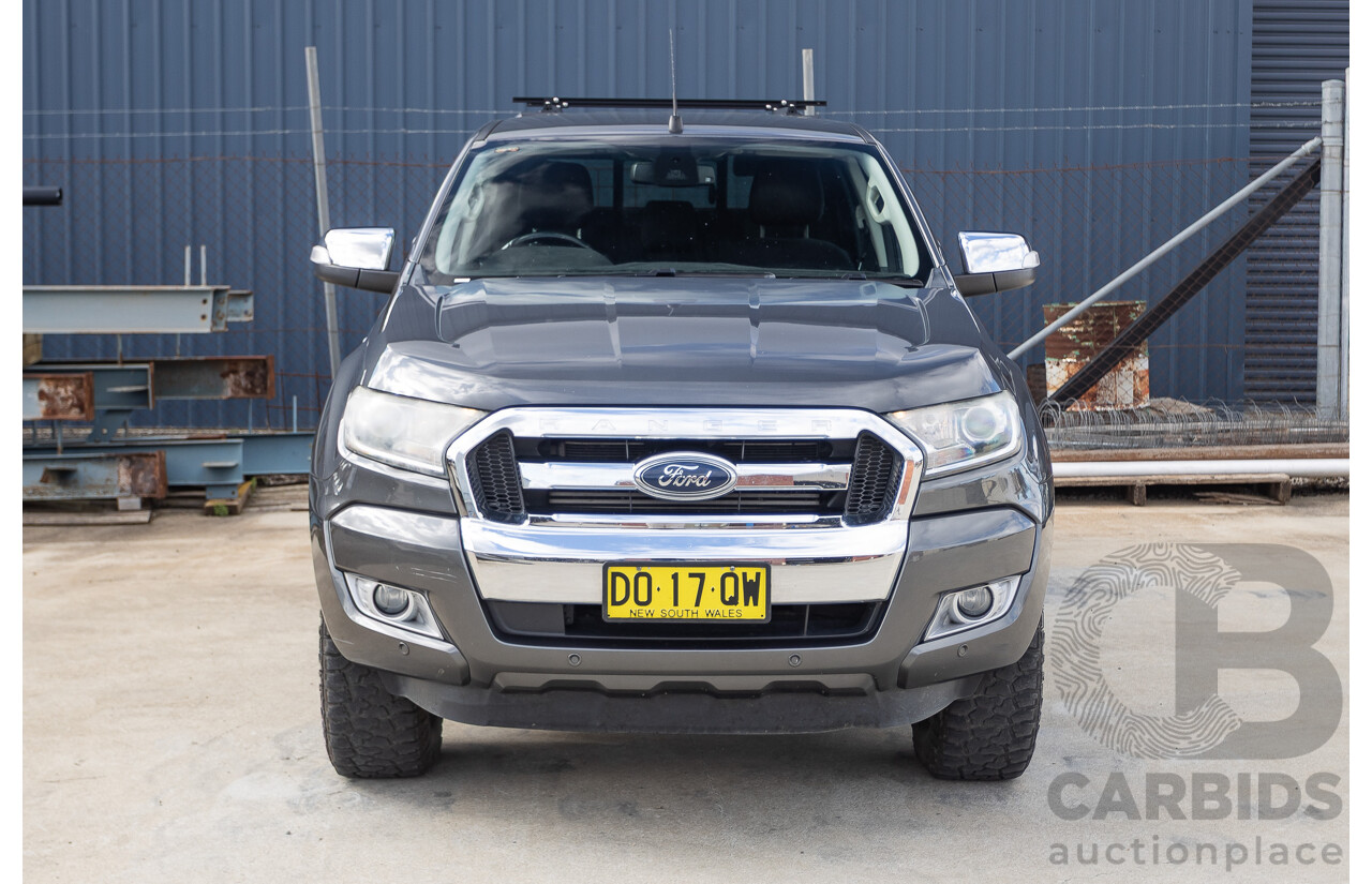02/2018 Ford Ranger XLT 3.2 (4x4) PX MKII MY18 Dual Cab Pick Up Grey Turbo Diesel 3.2L