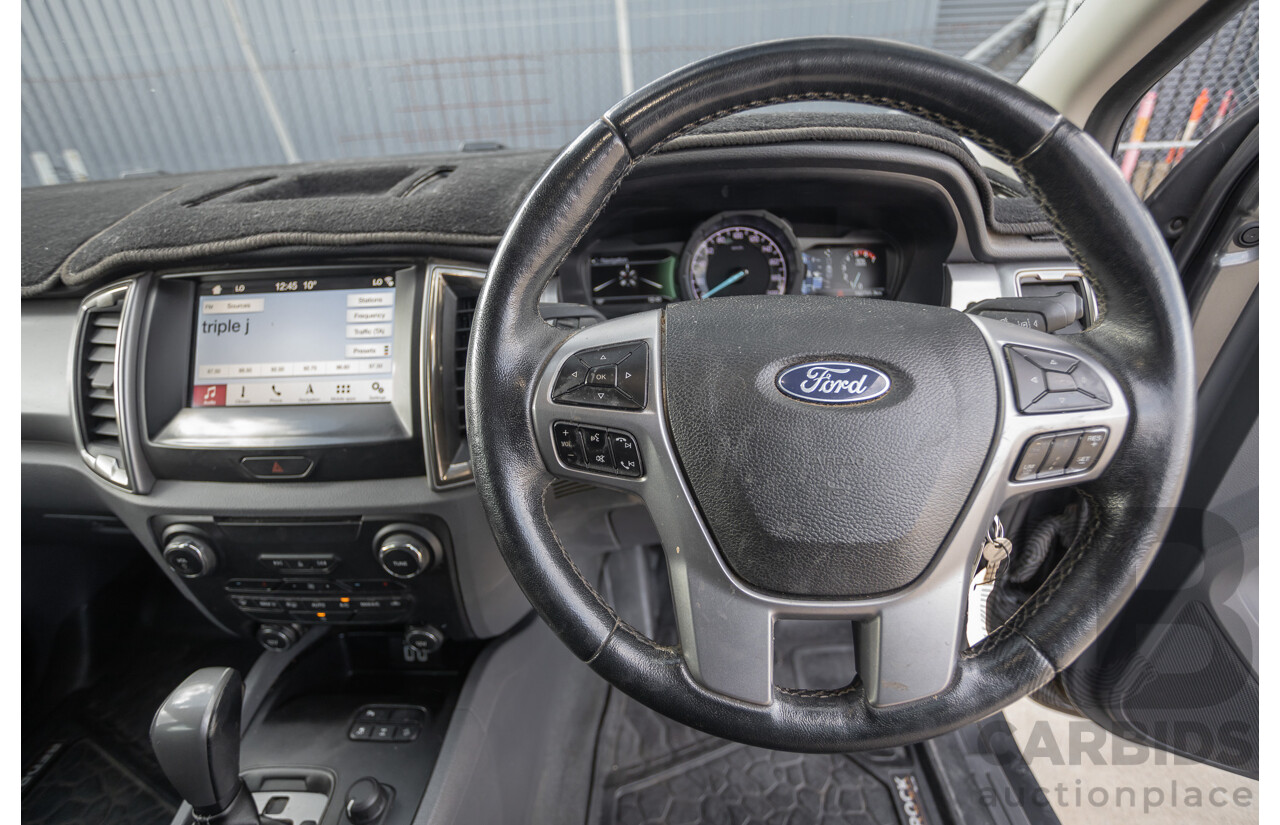 02/2018 Ford Ranger XLT 3.2 (4x4) PX MKII MY18 Dual Cab Pick Up Grey Turbo Diesel 3.2L