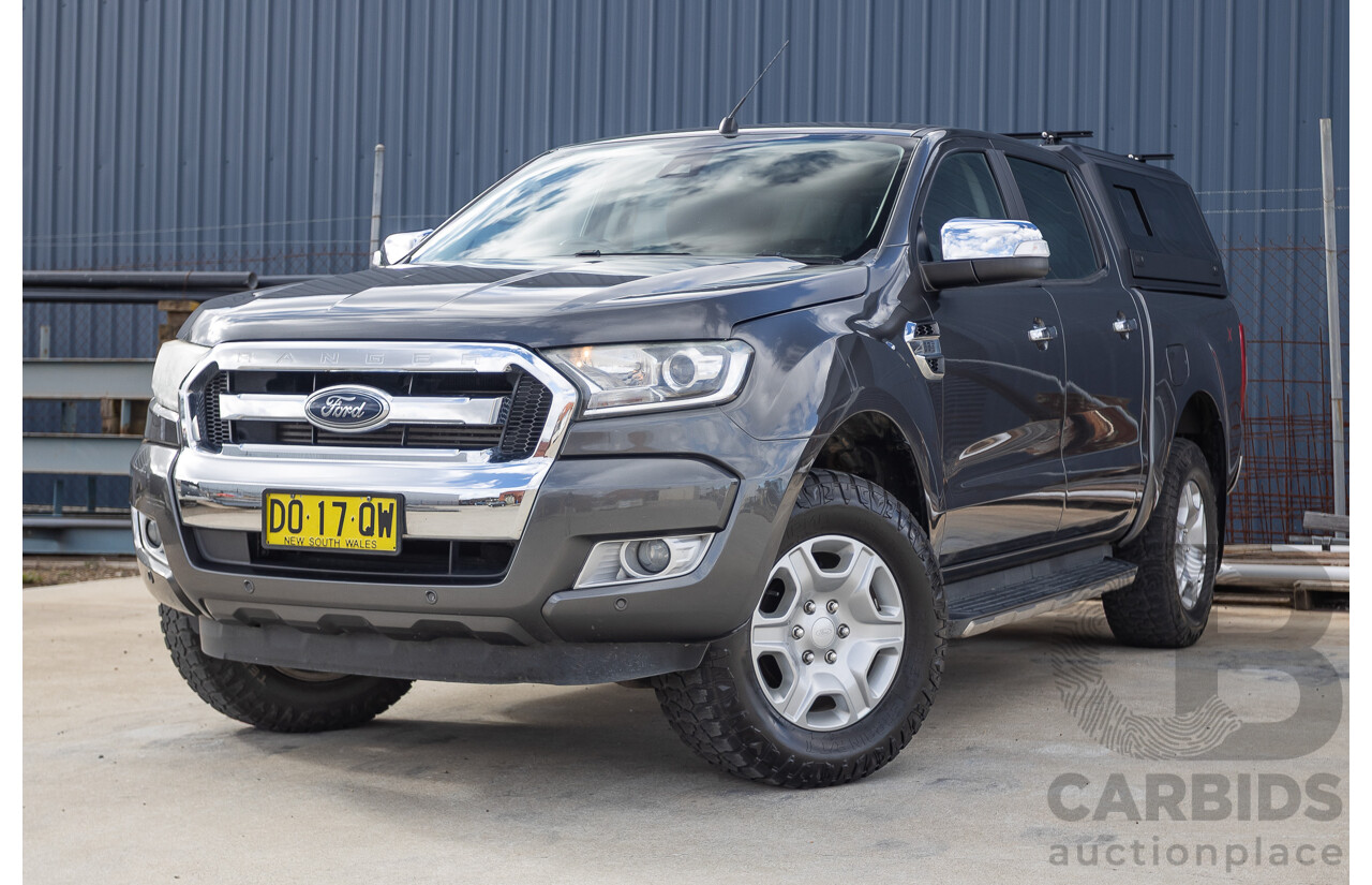02/2018 Ford Ranger XLT 3.2 (4x4) PX MKII MY18 Dual Cab Pick Up Grey Turbo Diesel 3.2L