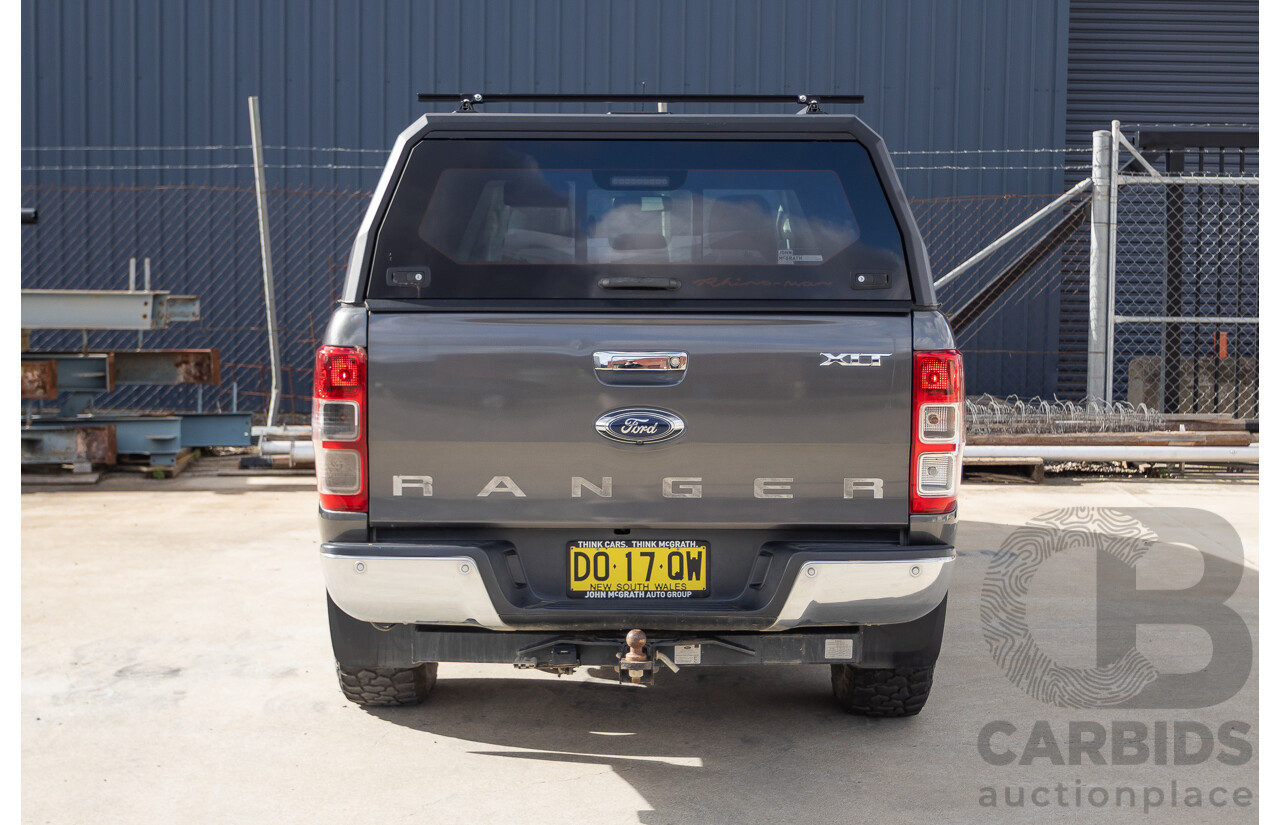 02/2018 Ford Ranger XLT 3.2 (4x4) PX MKII MY18 Dual Cab Pick Up Grey Turbo Diesel 3.2L