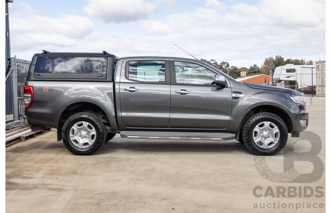 02/2018 Ford Ranger XLT 3.2 (4x4) PX MKII MY18 Dual Cab Pick Up Grey Turbo Diesel 3.2L