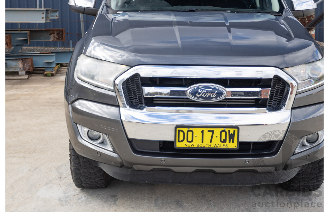 02/2018 Ford Ranger XLT 3.2 (4x4) PX MKII MY18 Dual Cab Pick Up Grey Turbo Diesel 3.2L