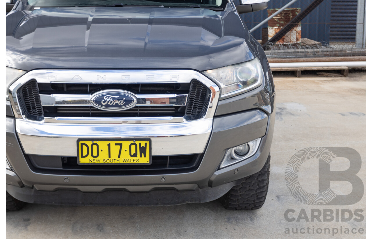 02/2018 Ford Ranger XLT 3.2 (4x4) PX MKII MY18 Dual Cab Pick Up Grey Turbo Diesel 3.2L