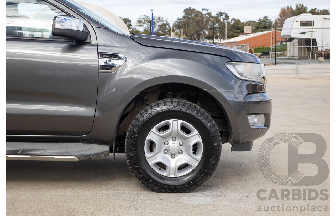 02/2018 Ford Ranger XLT 3.2 (4x4) PX MKII MY18 Dual Cab Pick Up Grey Turbo Diesel 3.2L