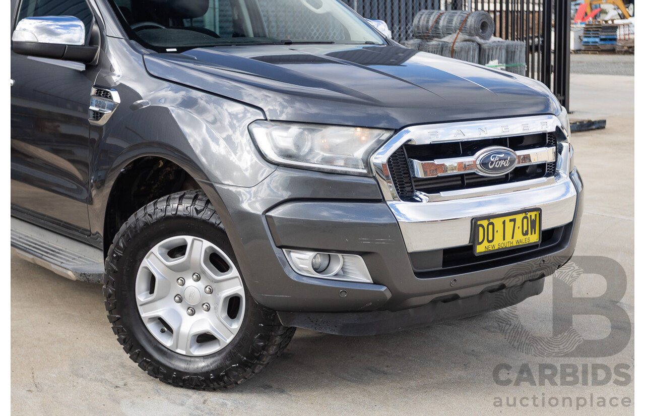 02/2018 Ford Ranger XLT 3.2 (4x4) PX MKII MY18 Dual Cab Pick Up Grey Turbo Diesel 3.2L