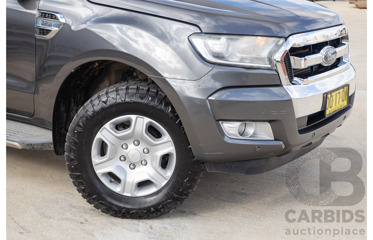 02/2018 Ford Ranger XLT 3.2 (4x4) PX MKII MY18 Dual Cab Pick Up Grey Turbo Diesel 3.2L