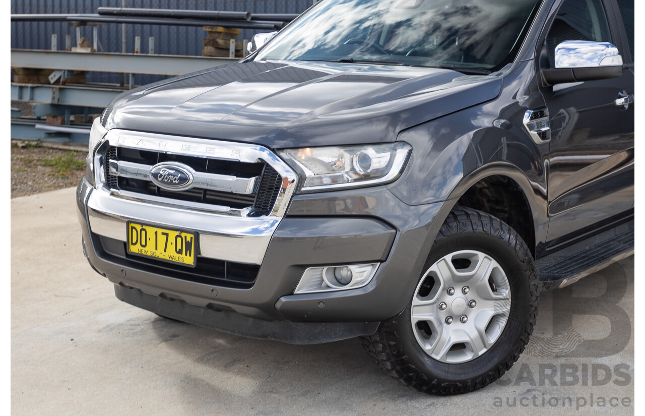 02/2018 Ford Ranger XLT 3.2 (4x4) PX MKII MY18 Dual Cab Pick Up Grey Turbo Diesel 3.2L