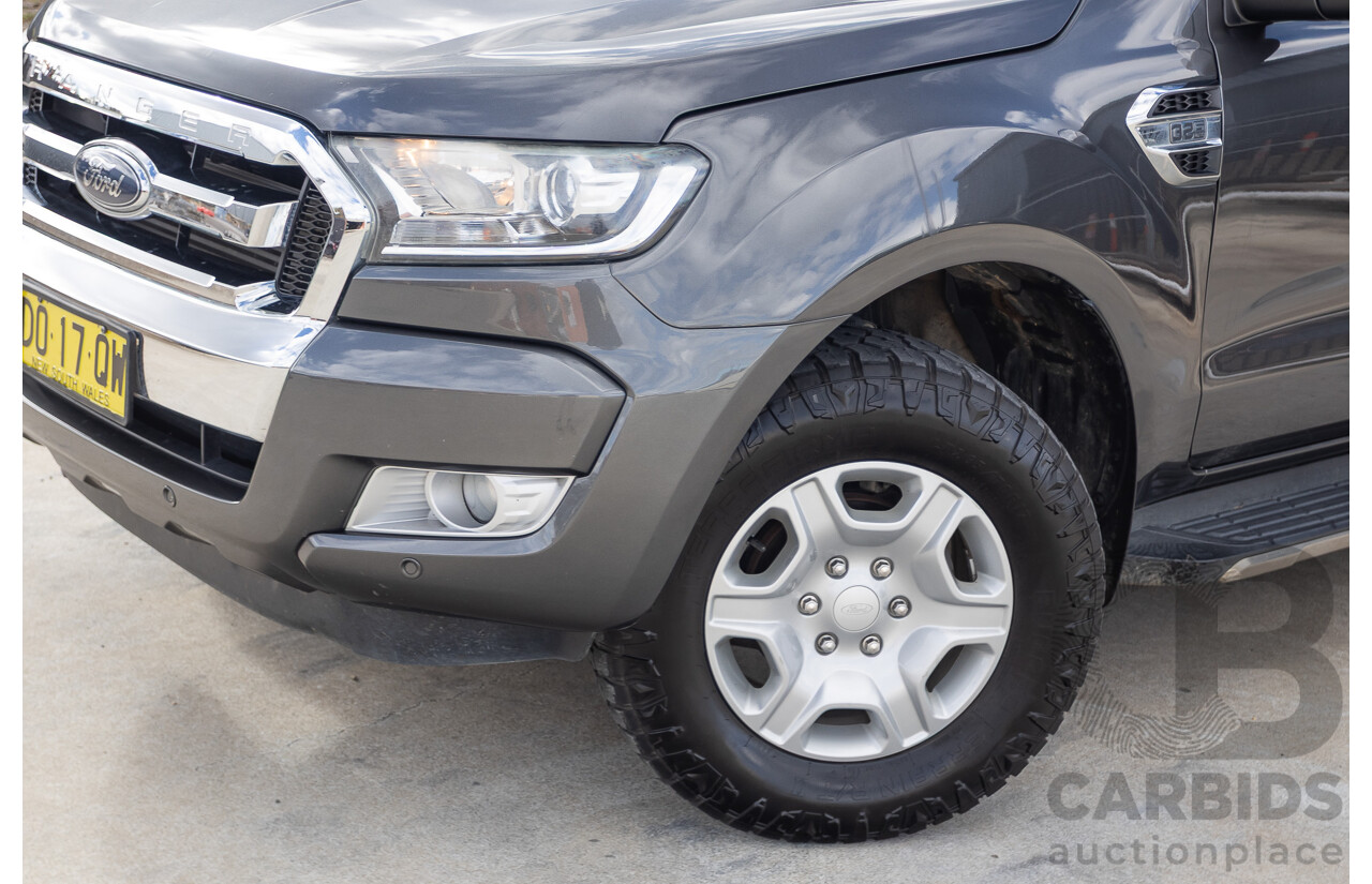 02/2018 Ford Ranger XLT 3.2 (4x4) PX MKII MY18 Dual Cab Pick Up Grey Turbo Diesel 3.2L