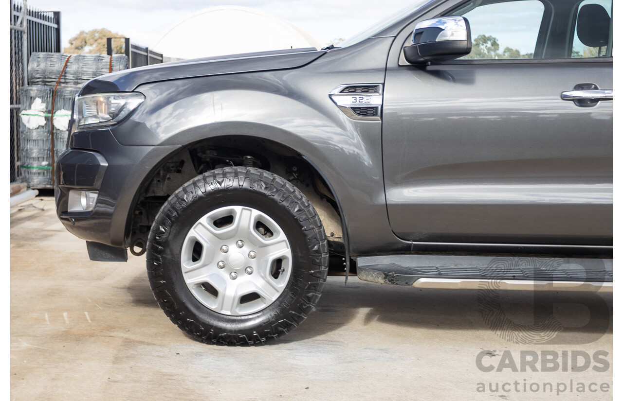 02/2018 Ford Ranger XLT 3.2 (4x4) PX MKII MY18 Dual Cab Pick Up Grey Turbo Diesel 3.2L