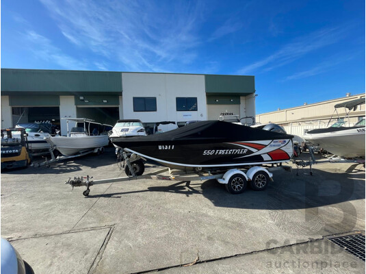 1660809 · NO RESERVE - 2019 Quintrex 550 Freestyler, 130HP Yamaha 4 Stroke