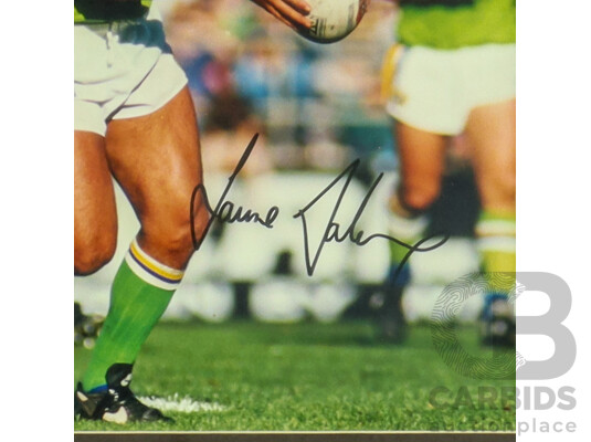 1661139 · Framed Signed Photo Print of Canberra Raiders Laurie Daley