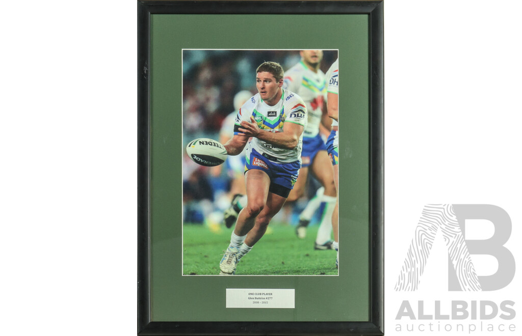 1661149 · Framed Photo Print of Canberra Raiders Glen Buttriss