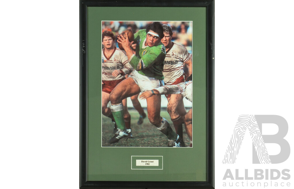 1661156 · Framed Photo Print of Canberra Raiders David Grant