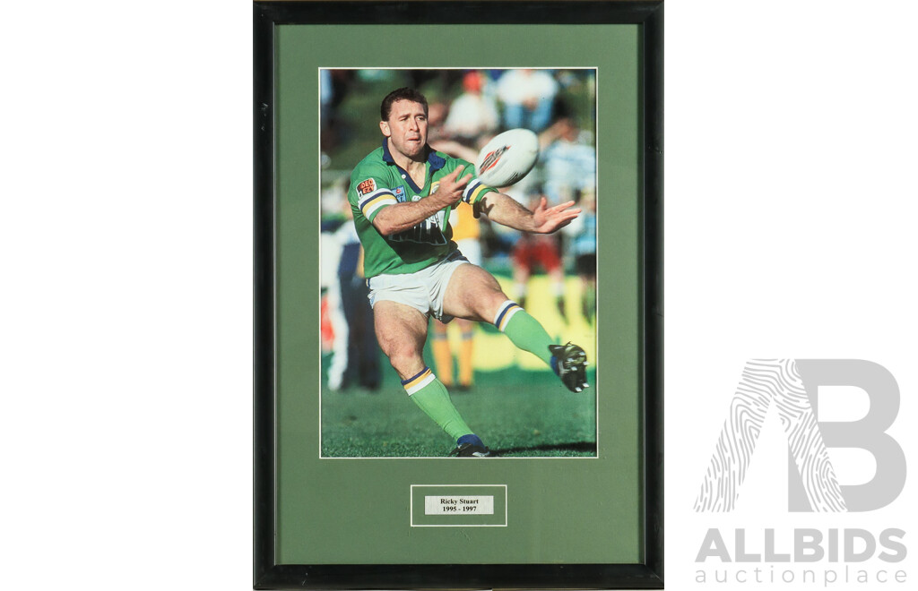 1661127 · Framed Photo Print of Canberra Raiders Ricky Stewart