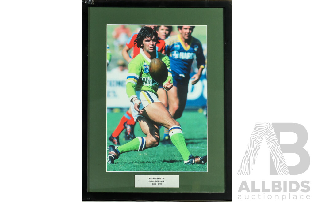 1661137 · Framed Photo Print of Canberra Raiders Chris O'Sullivan