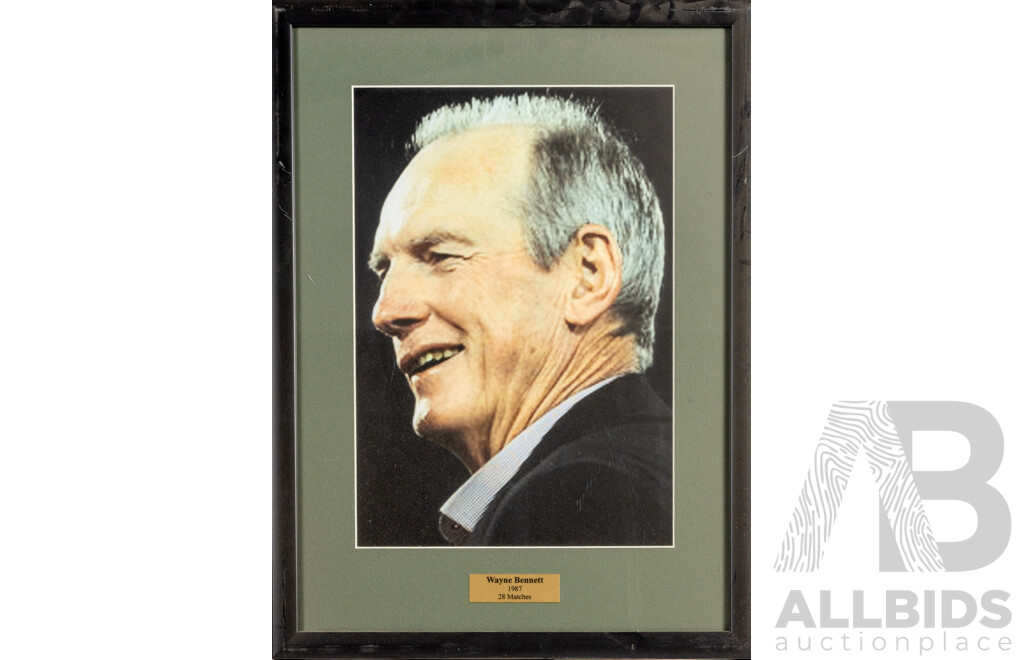 Collection of Ten Framed Photo Print of Canberra Raiders Players