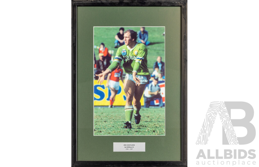 Collection of Ten Framed Photo Print of Canberra Raiders Players