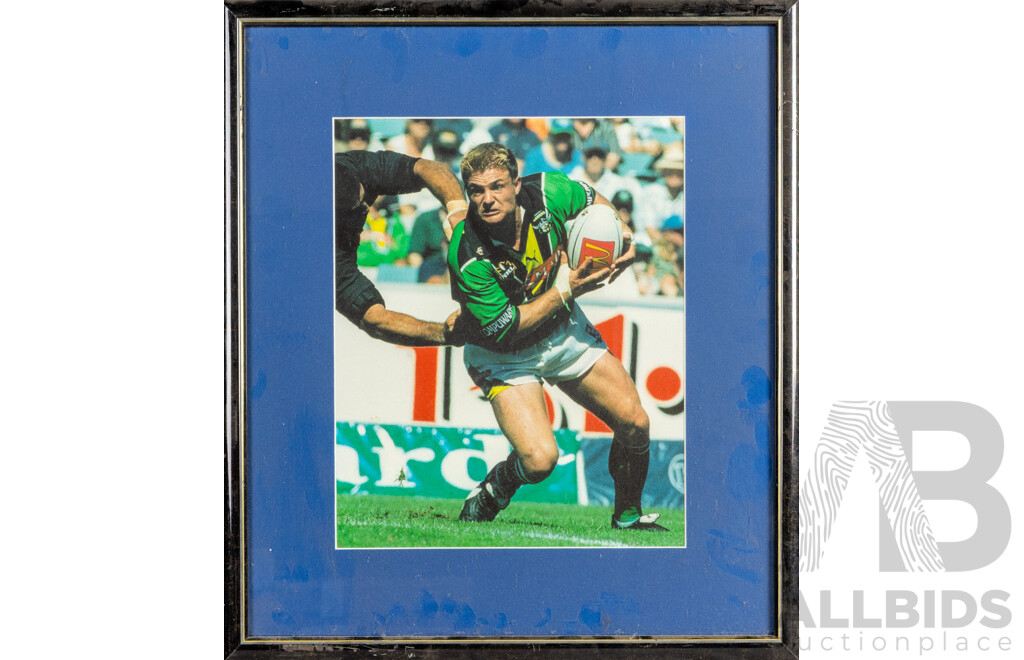 Collection of Ten Framed Photo Print of Canberra Raiders Players