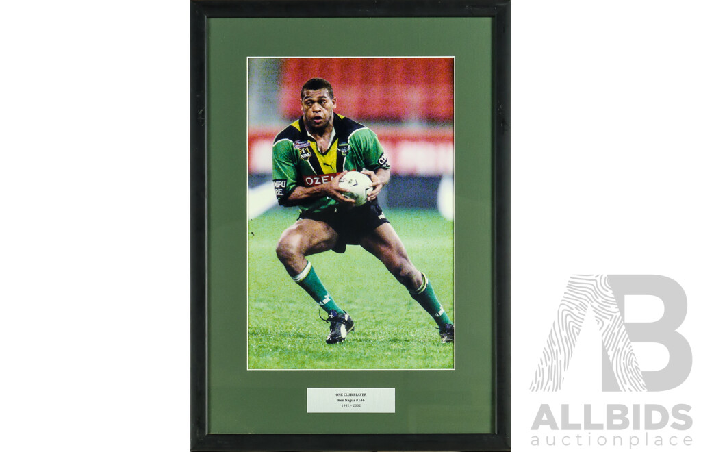 1661130 · Framed Photo Print of Canberra Raiders Ken Nagus