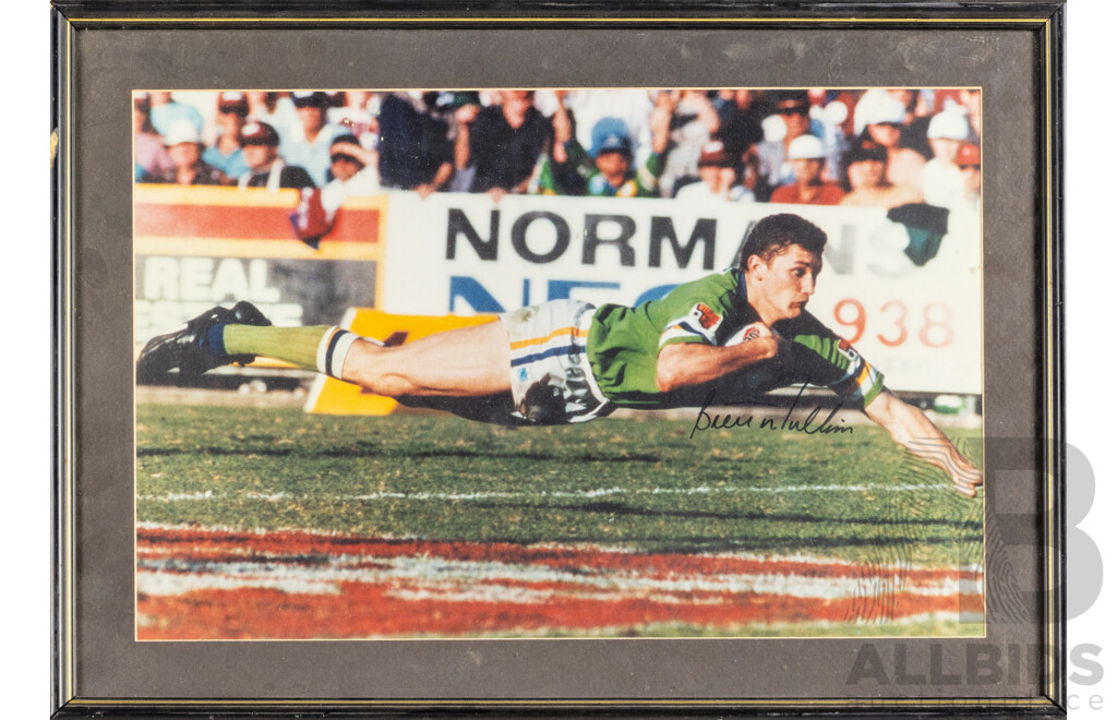 Collection of Thirteen Framed Photo Print of Canberra Raiders Players