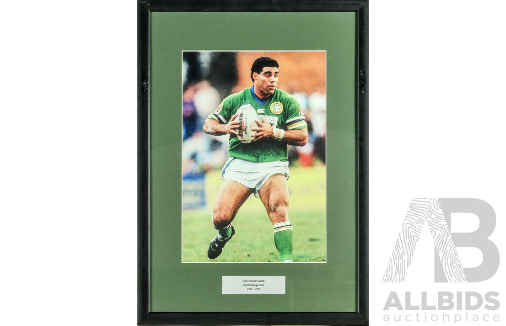 1661146 · Framed Photo Print of Canberra Raiders Mal Meninga
