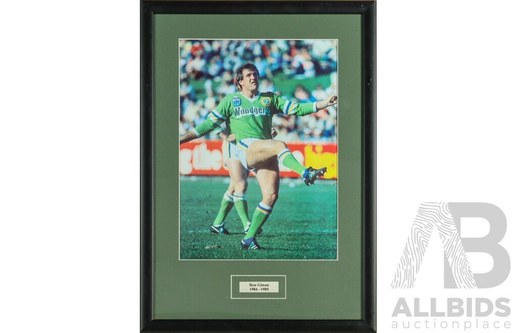 1661165 · Framed Photo Print of Canberra Raiders Ron Giteau