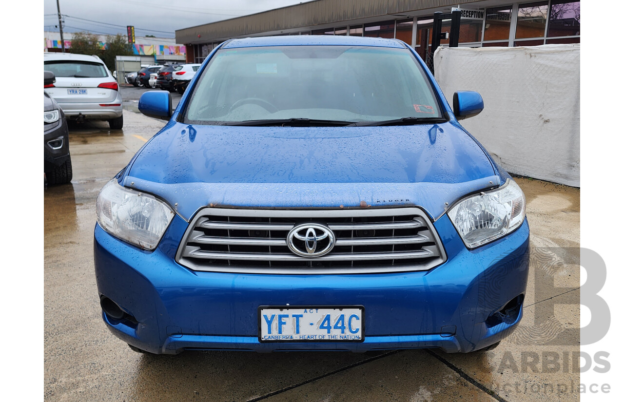 3/2009 Toyota Kluger KX-R (fwd) 7 SEAT GSU40R 4d Wagon Blue 3.5L
