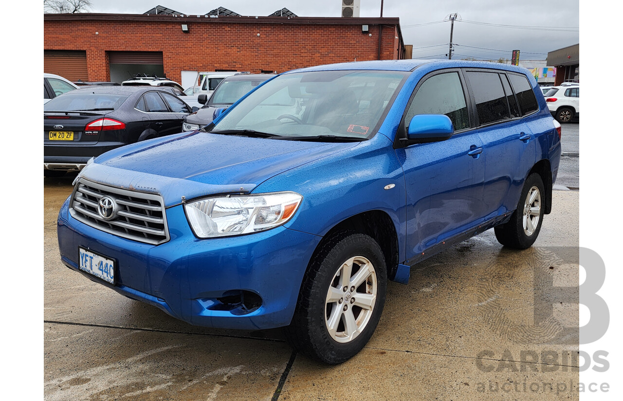 3/2009 Toyota Kluger KX-R (fwd) 7 SEAT GSU40R 4d Wagon Blue 3.5L