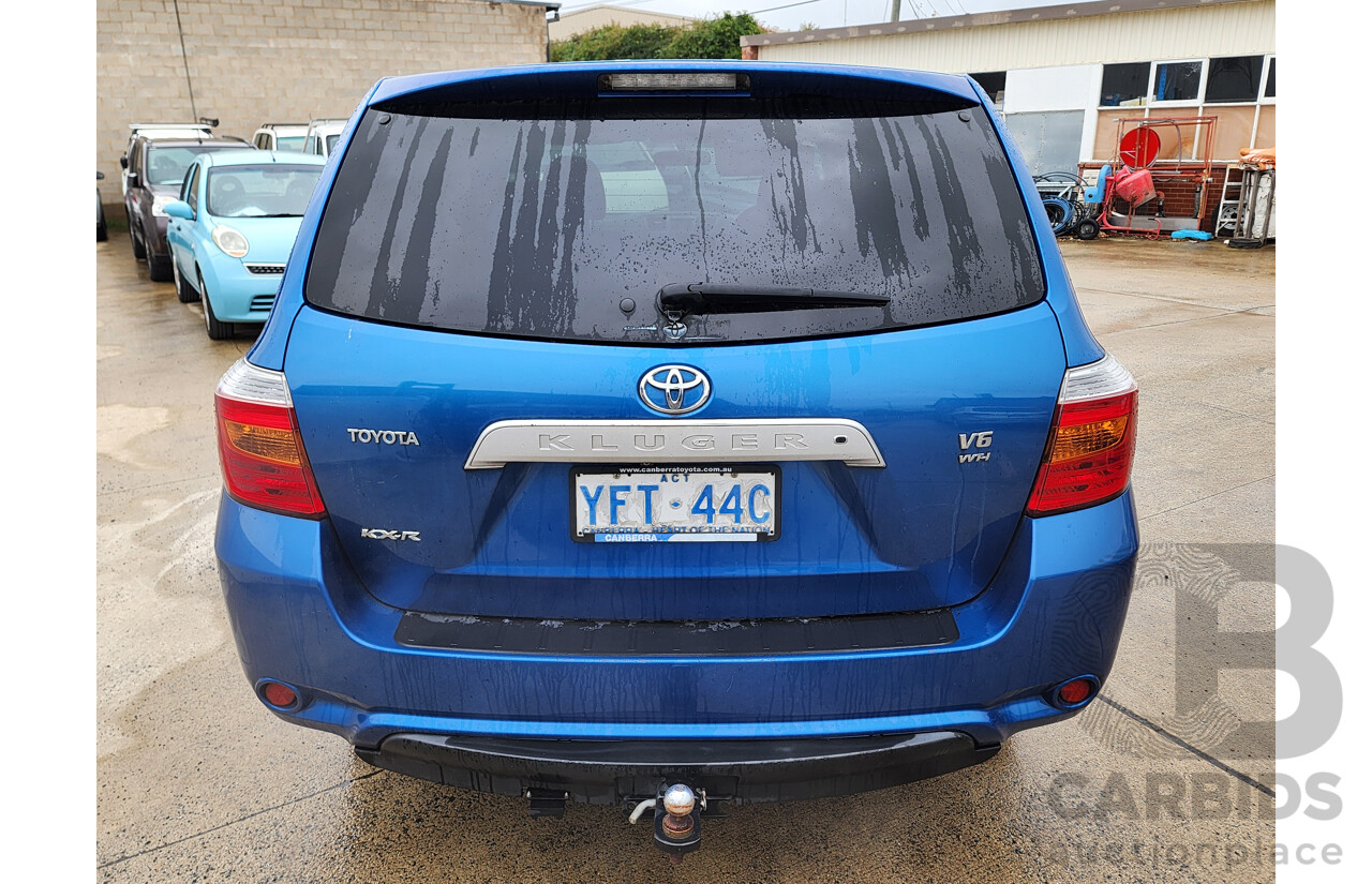3/2009 Toyota Kluger KX-R (fwd) 7 SEAT GSU40R 4d Wagon Blue 3.5L