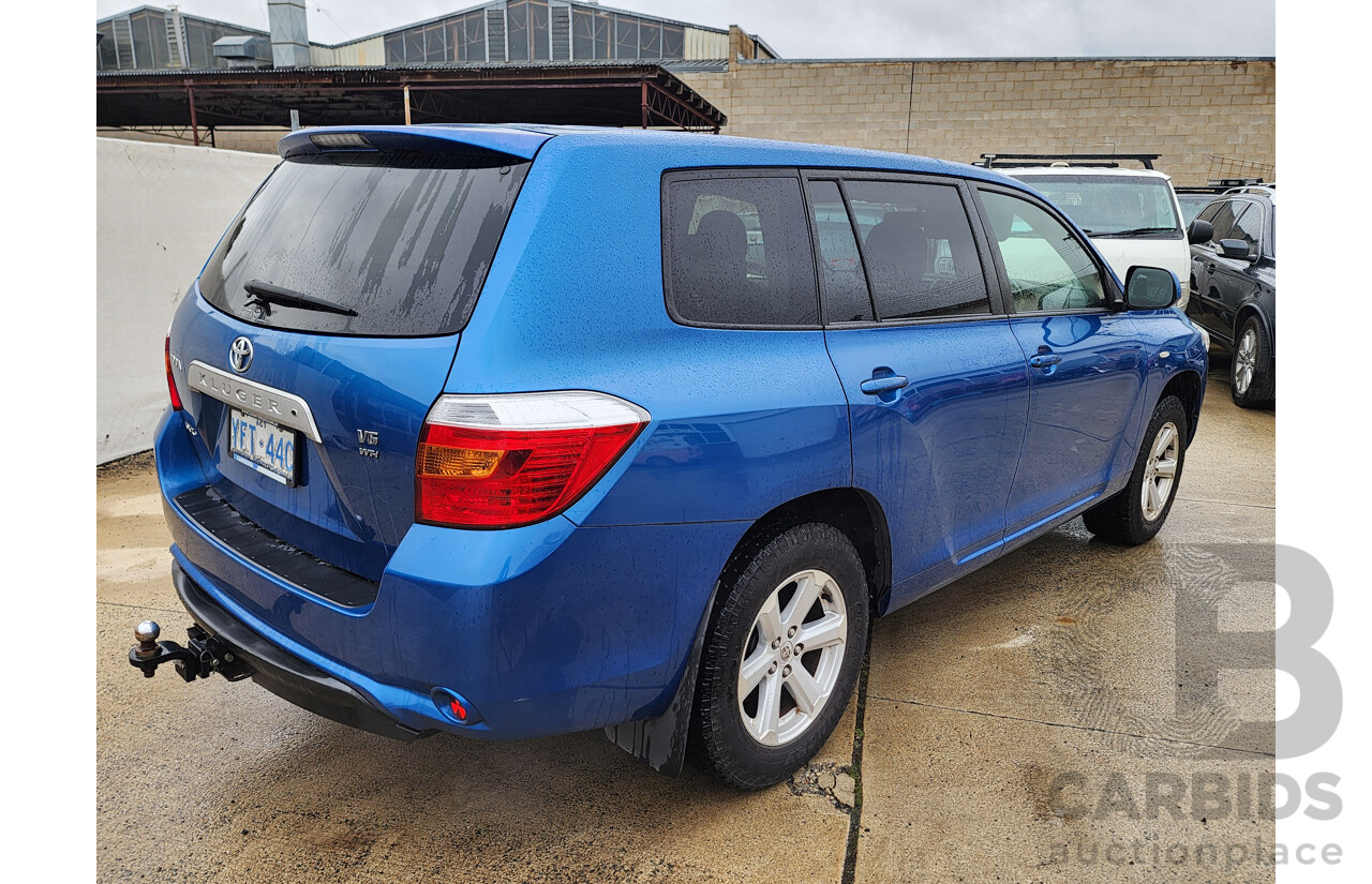3/2009 Toyota Kluger KX-R (fwd) 7 SEAT GSU40R 4d Wagon Blue 3.5L