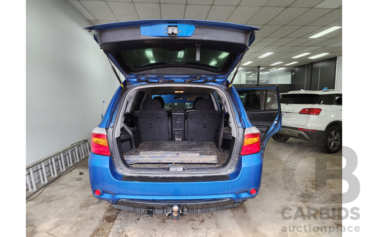 3/2009 Toyota Kluger KX-R (fwd) 7 SEAT GSU40R 4d Wagon Blue 3.5L
