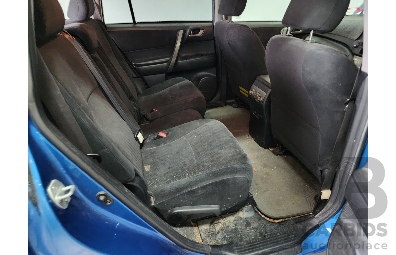 3/2009 Toyota Kluger KX-R (fwd) 7 SEAT GSU40R 4d Wagon Blue 3.5L
