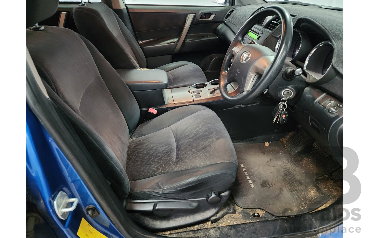 3/2009 Toyota Kluger KX-R (fwd) 7 SEAT GSU40R 4d Wagon Blue 3.5L