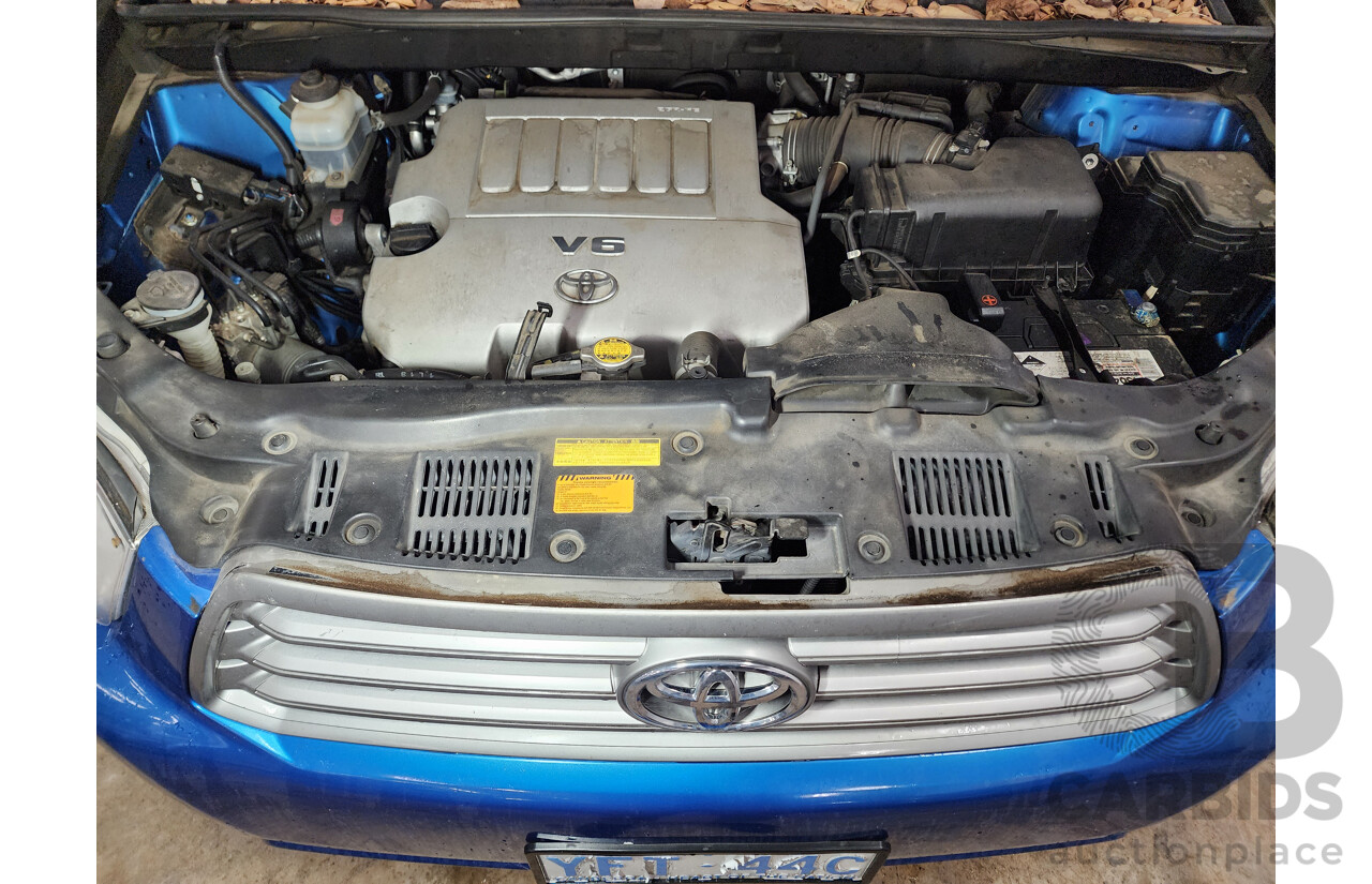 3/2009 Toyota Kluger KX-R (fwd) 7 SEAT GSU40R 4d Wagon Blue 3.5L