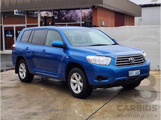 3/2009 Toyota Kluger KX-R (fwd) 7 SEAT GSU40R 4d Wagon Blue 3.5L