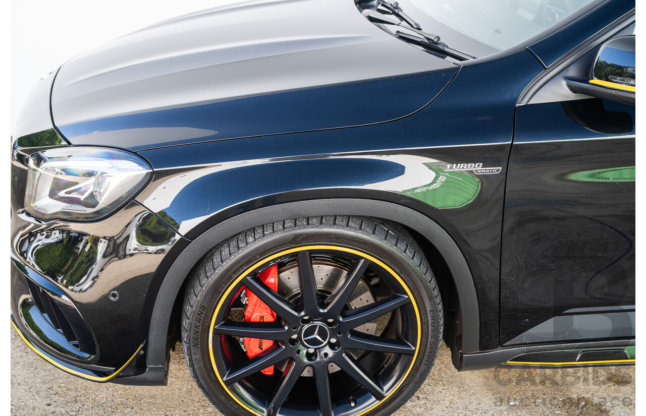 12/2017 Mercedes Benz GLA45 AMG Yellow Night Edition 4matic (AWD) X156 MY18 4d Wagon Cosmos Black Metallic Turbo 2.0L