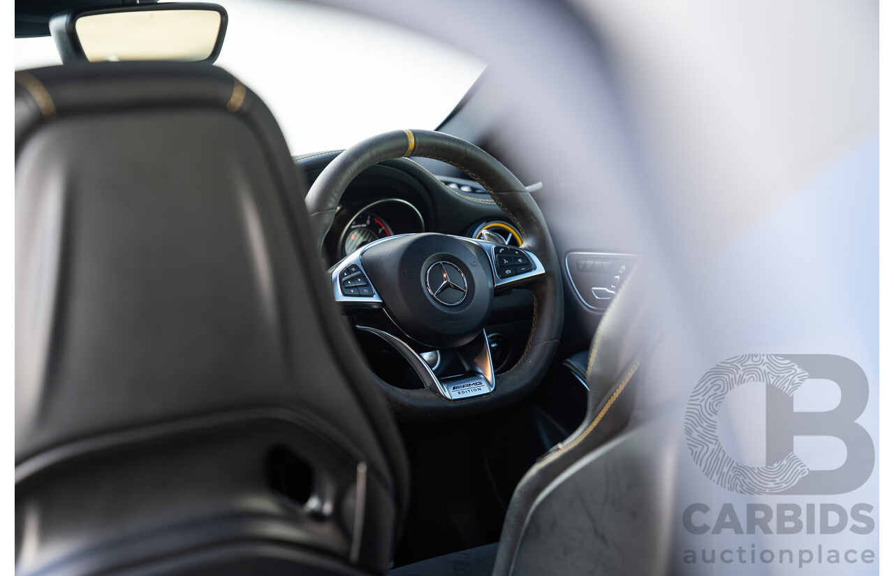 12/2017 Mercedes Benz GLA45 AMG Yellow Night Edition 4matic (AWD) X156 MY18 4d Wagon Cosmos Black Metallic Turbo 2.0L