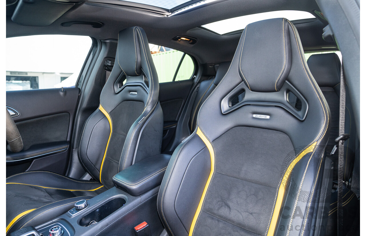 12/2017 Mercedes Benz GLA45 AMG Yellow Night Edition 4matic (AWD) X156 MY18 4d Wagon Cosmos Black Metallic Turbo 2.0L