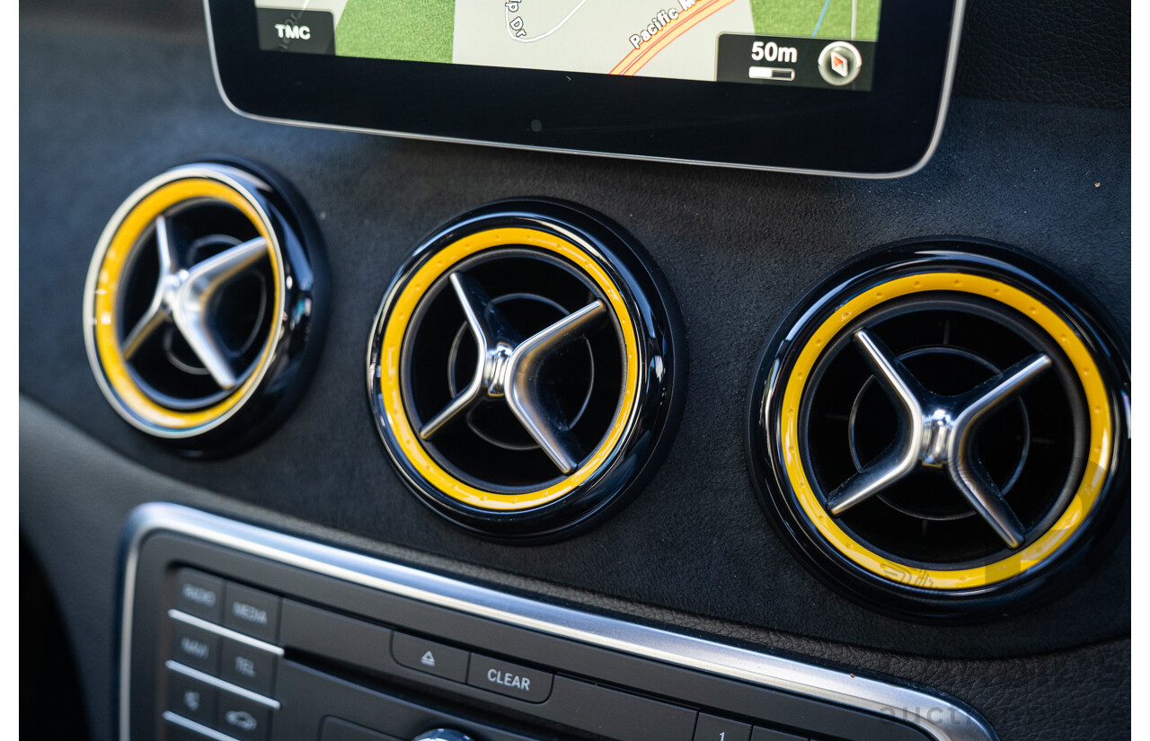 12/2017 Mercedes Benz GLA45 AMG Yellow Night Edition 4matic (AWD) X156 MY18 4d Wagon Cosmos Black Metallic Turbo 2.0L