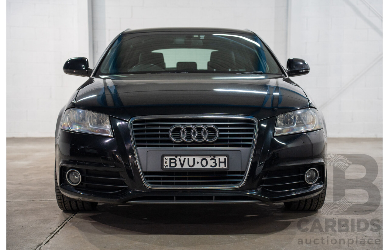 7/2010 Audi A3 Sportback 1.8 TFSI Ambition 8P MY10 5d Hatchback Phantom Black Turbo 1.8L