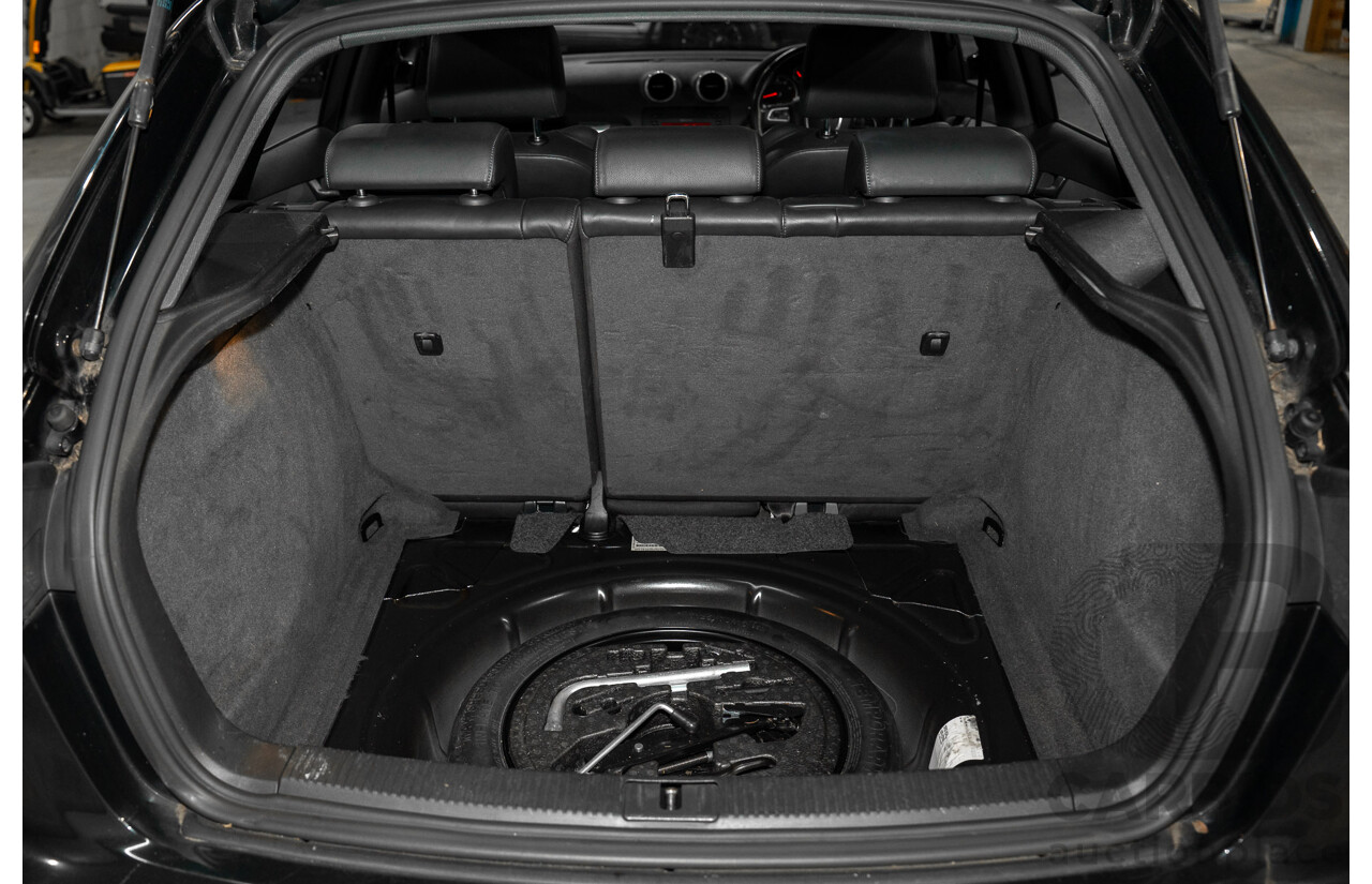 7/2010 Audi A3 Sportback 1.8 TFSI Ambition 8P MY10 5d Hatchback Phantom Black Turbo 1.8L