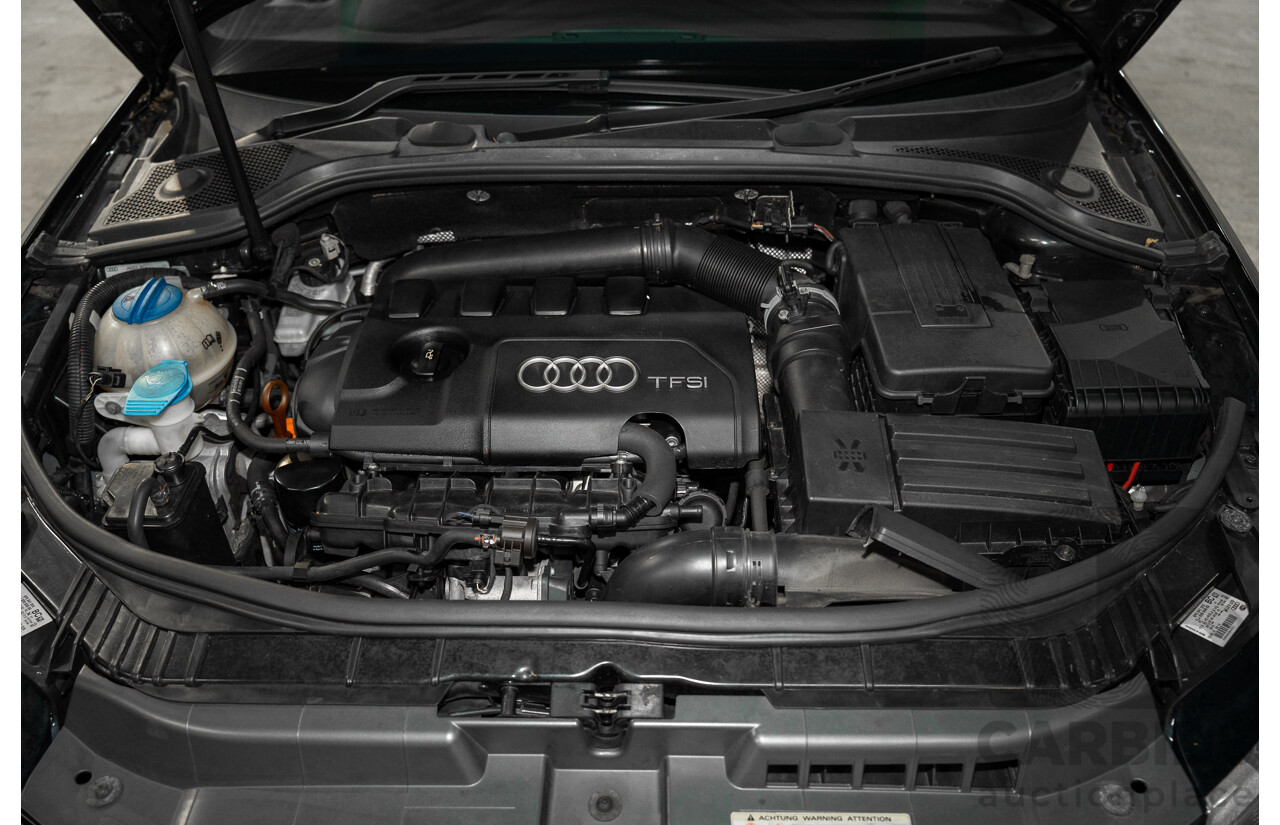 7/2010 Audi A3 Sportback 1.8 TFSI Ambition 8P MY10 5d Hatchback Phantom Black Turbo 1.8L
