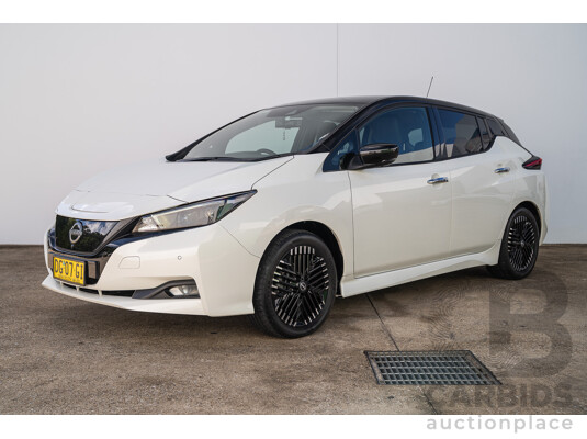 04/2023 Nissan Leaf EV ZE1 MY23 4d Hatchback Ivory Pearl White Battery Electric Vehicle 110kw