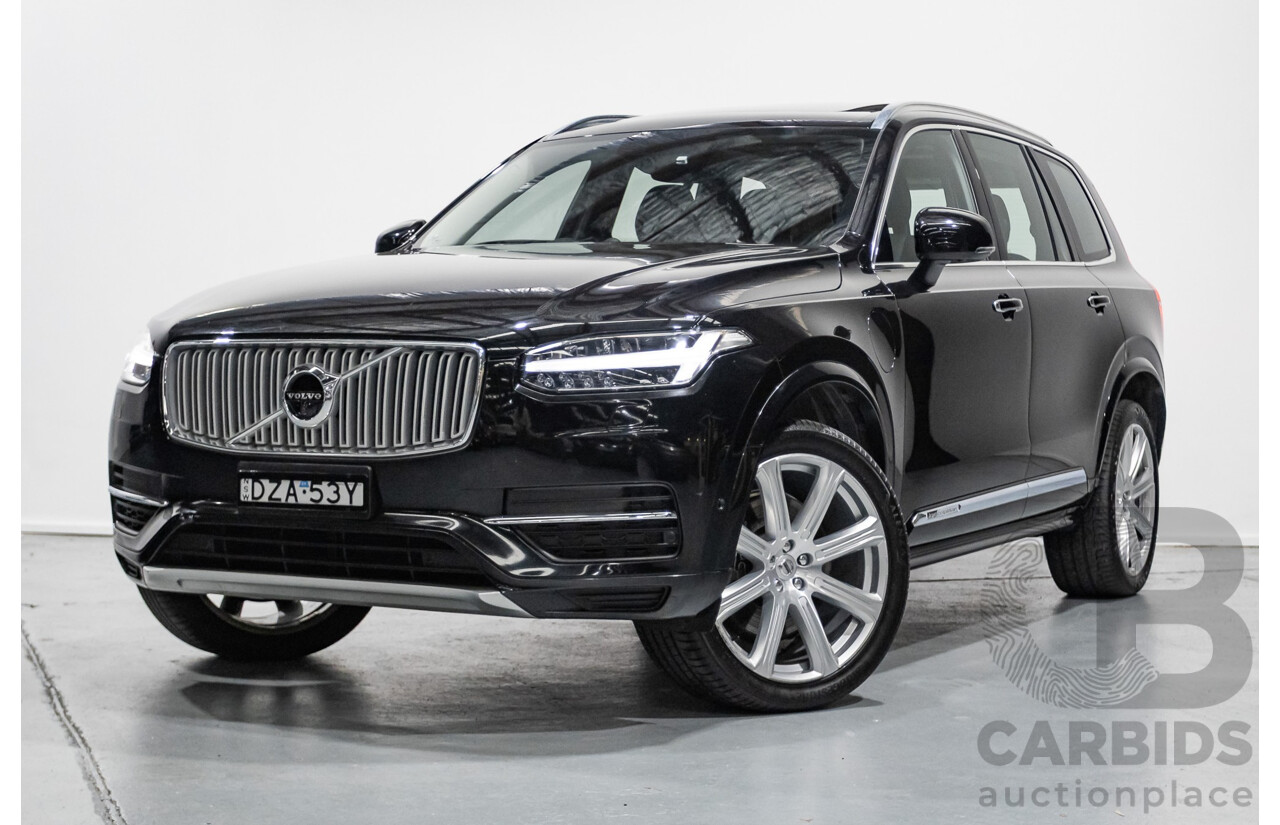 11/2018 Volvo XC90 T8 Inscription (AWD) 256 MY19 4d Wagon Onyx Black Metallic Turbo & Supercharged Plug-In Hybrid 2.0L - 7 Seater